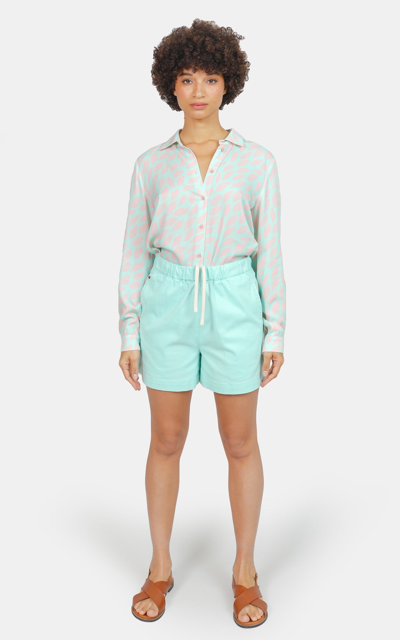ABBY mint loose shorts