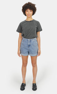 AMY elasticated waist denim shorts