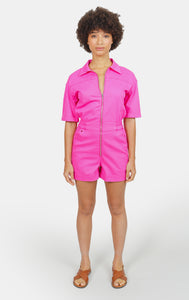 Fuchsia cotton playsuit DOLCE