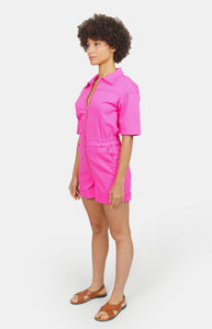 Fuchsia cotton playsuit DOLCE