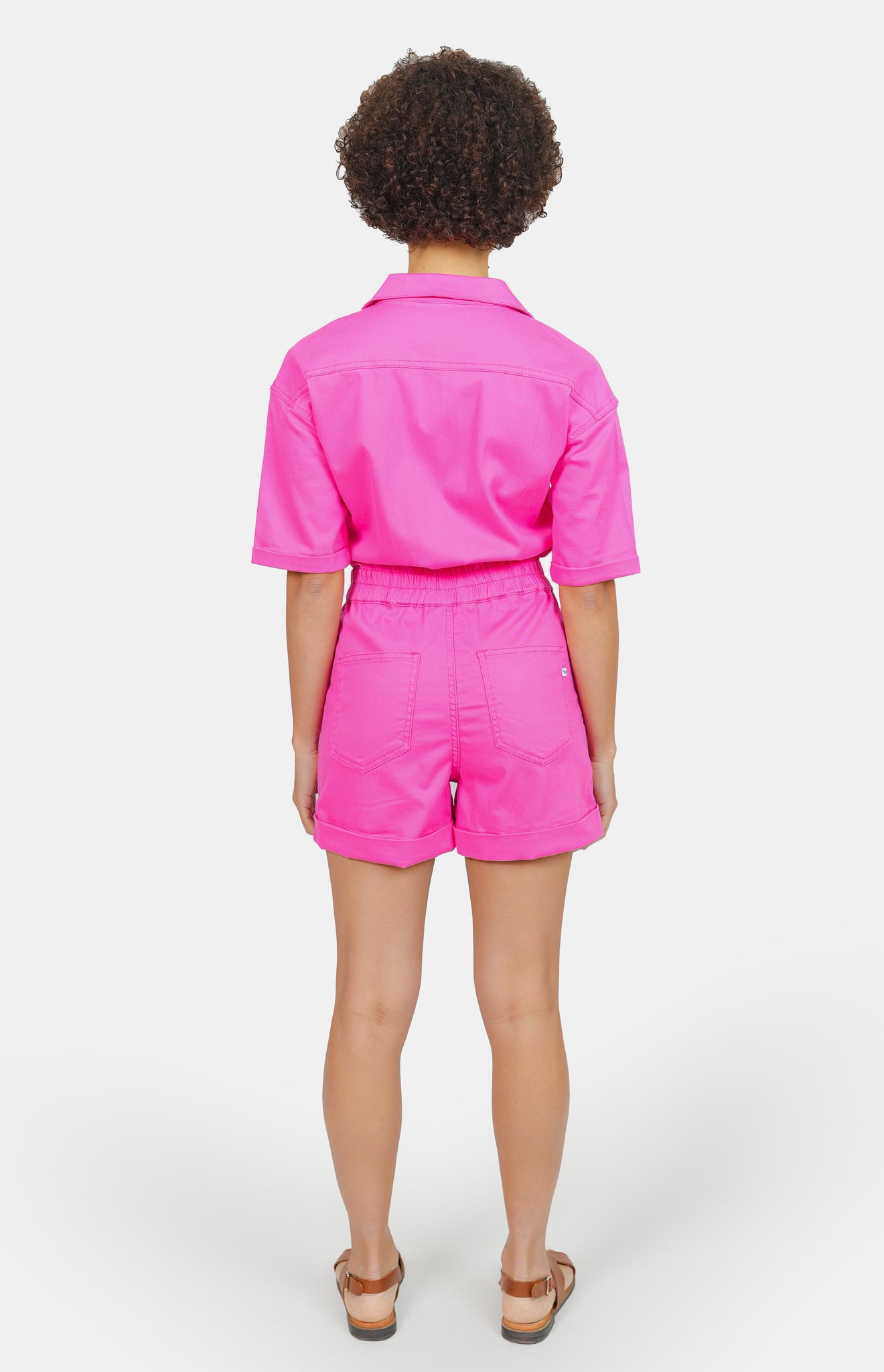 Fuchsia cotton playsuit DOLCE