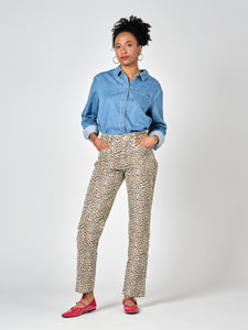 STACY blue denim shirt