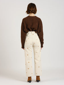 POLA EMBRO HEART gray straight jeans