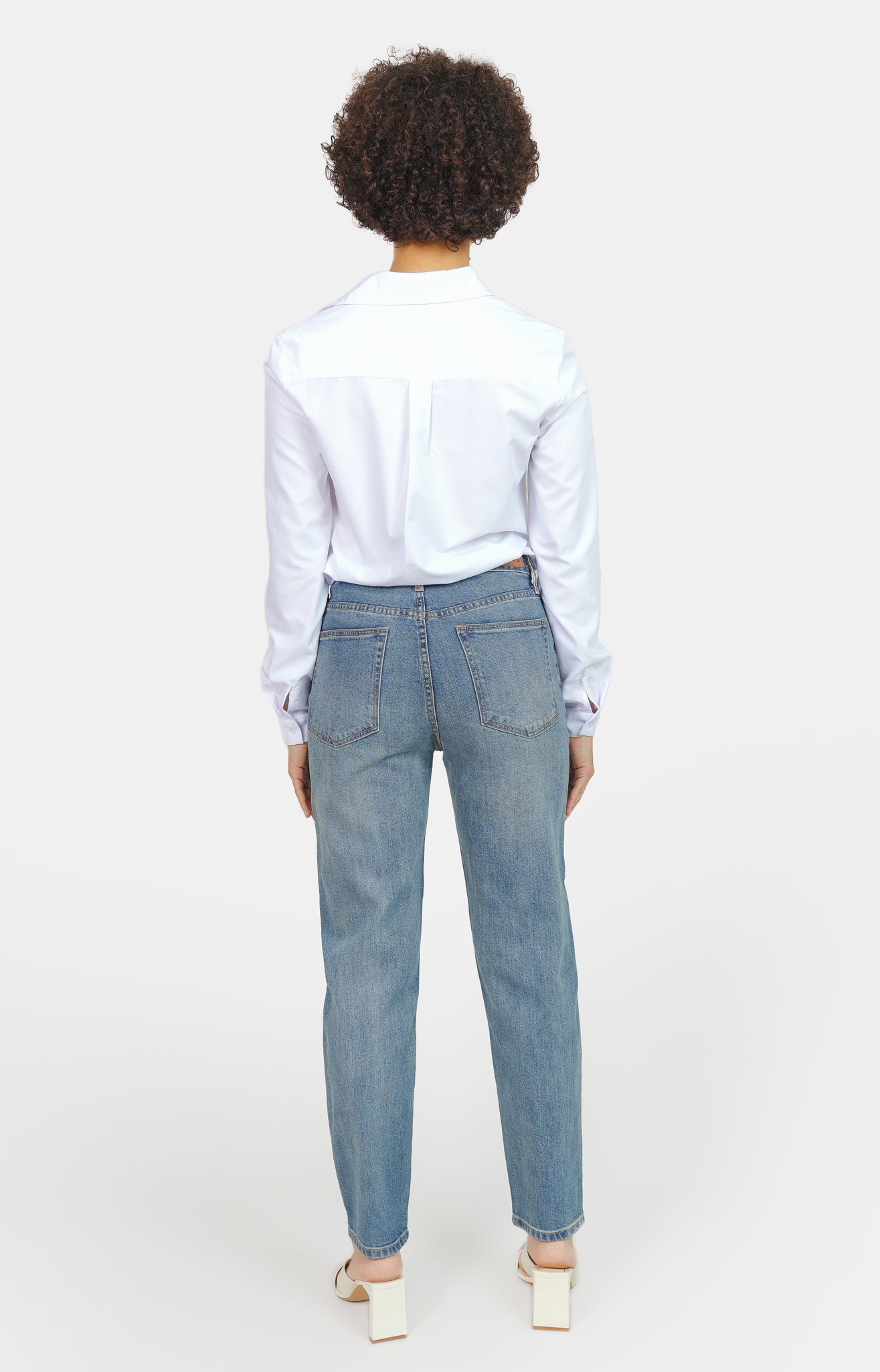 Jean mom taille haute stone POLLY