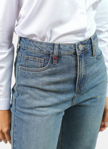 Jean mom taille haute stone POLLY